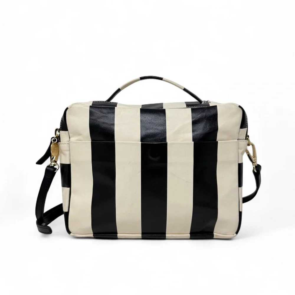 Clare V Mirabel Striped Handbag - Picture 1 of 6
